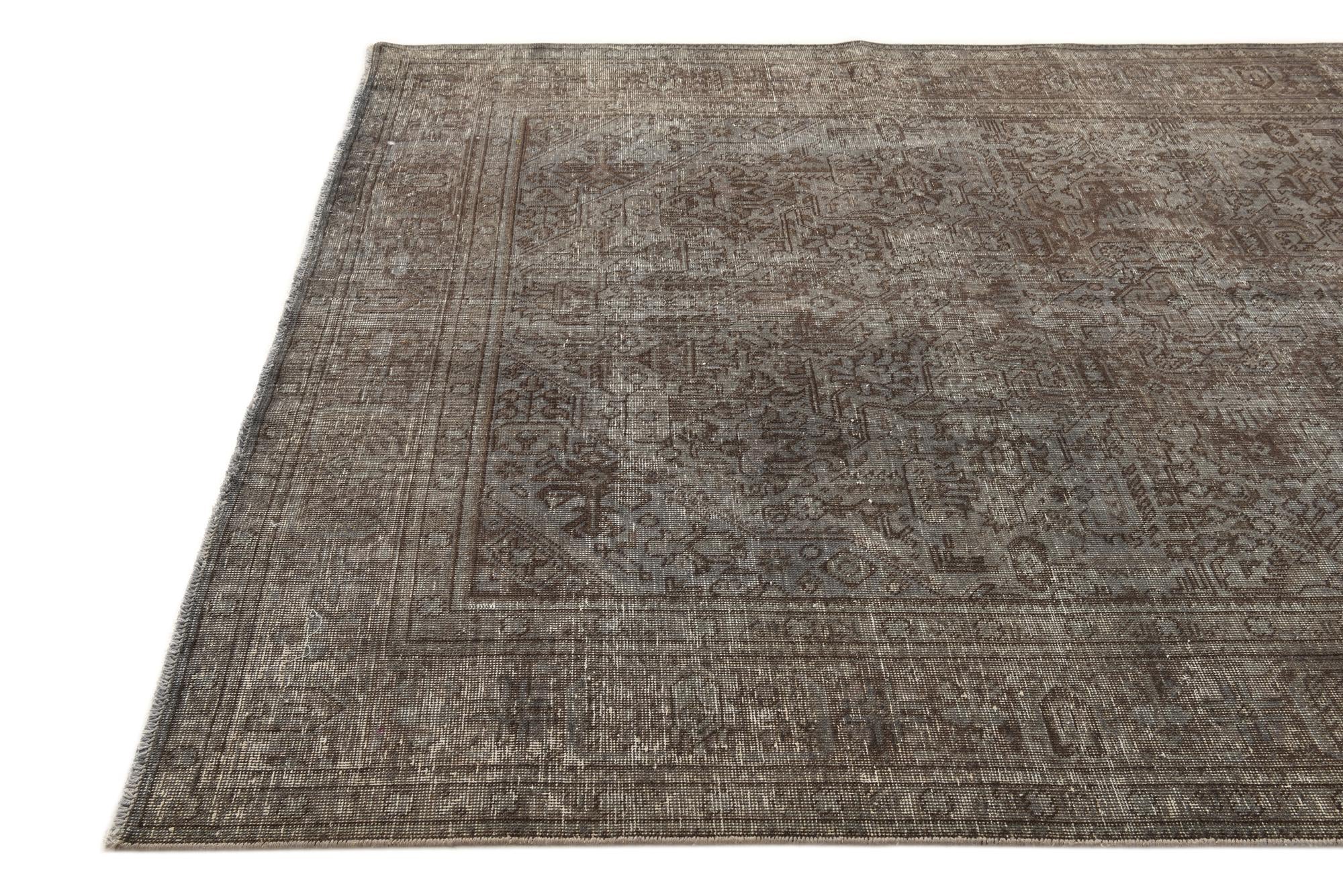 6' 5 x 9' 4 Hand Knotted Ultra Vintage Persian Wool Rug