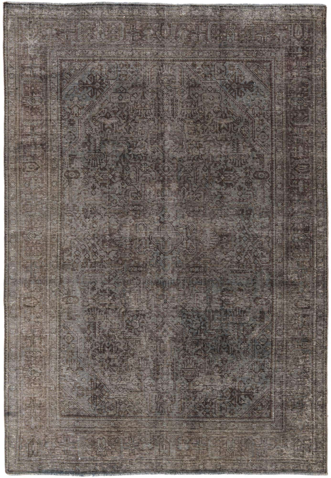6' 5 x 9' 4 Hand Knotted Ultra Vintage Persian Wool Rug