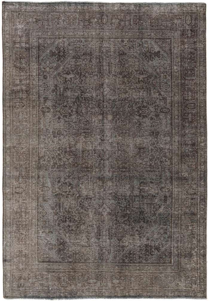 6' 5 x 9' 4 Hand Knotted Ultra Vintage Persian Wool Rug