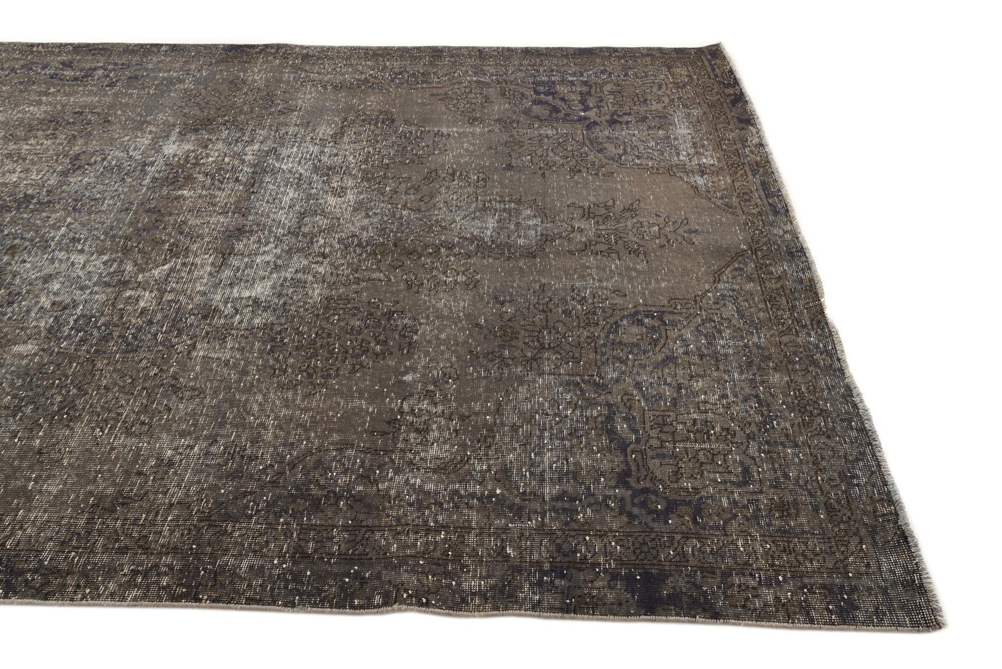 6' 9 x 10' Hand Knotted Ultra Vintage Persian Wool Rug