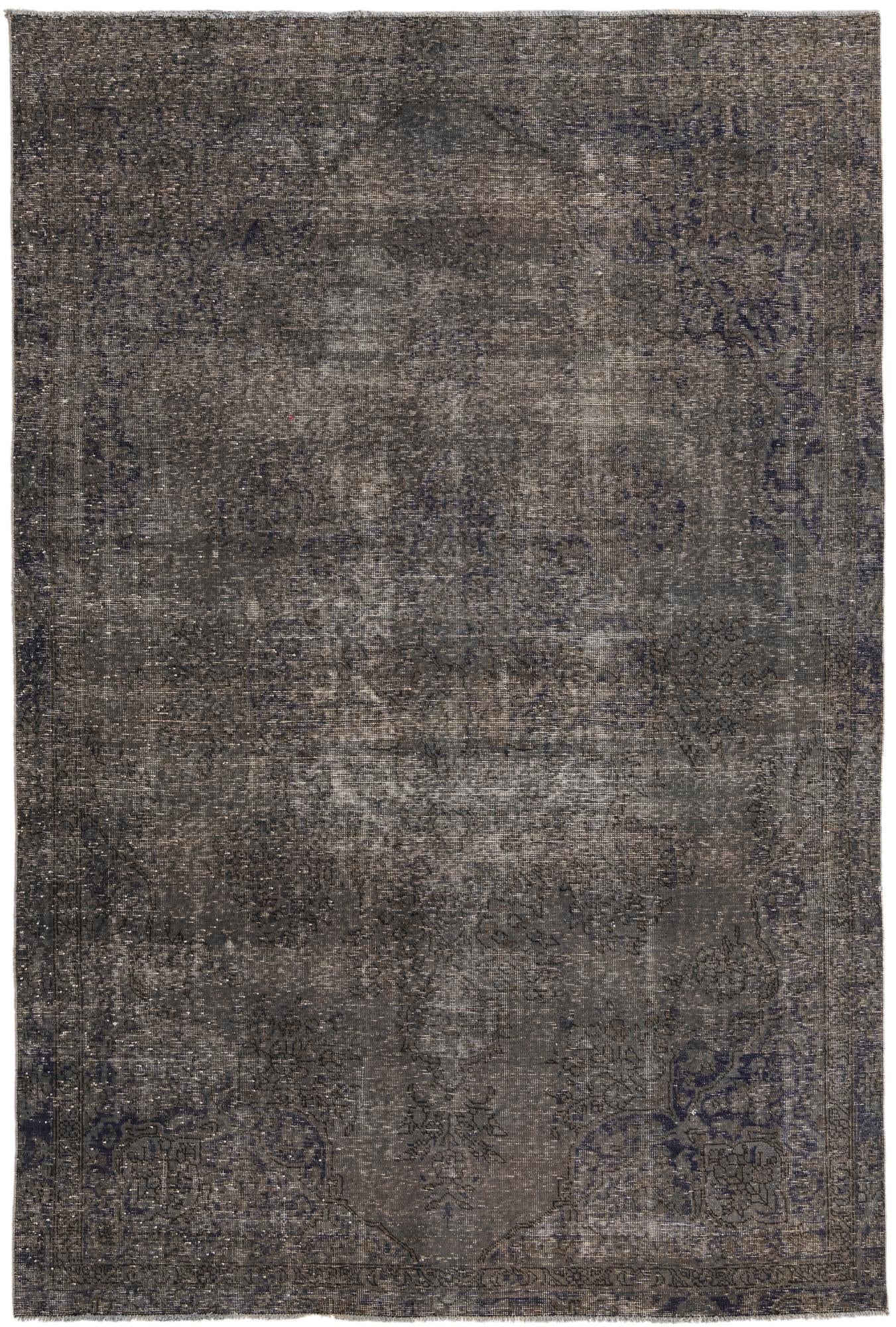 6' 9 x 10' Hand Knotted Ultra Vintage Persian Wool Rug