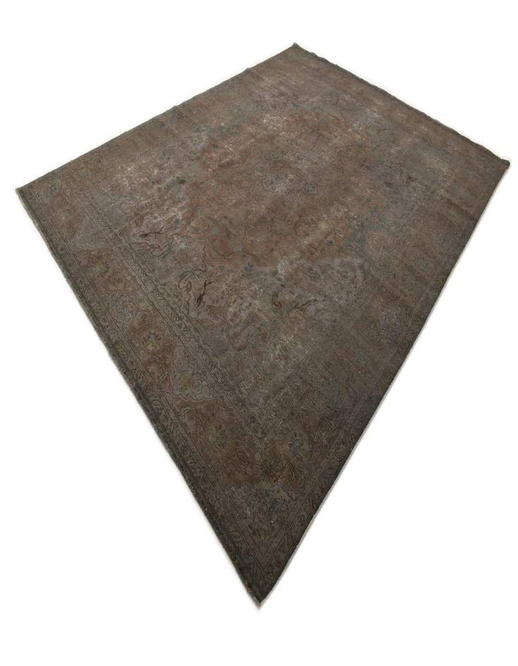 Detail image of 9' 5 x 12' 5  Hand Knotted Ultra Vintage Persian Wool Rug