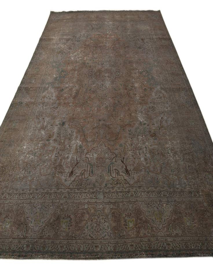 Detail image of 9' 5 x 12' 5  Hand Knotted Ultra Vintage Persian Wool Rug