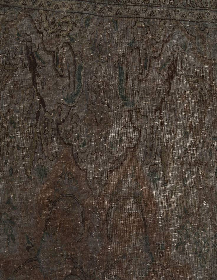 Detail image of 9' 5 x 12' 5  Hand Knotted Ultra Vintage Persian Wool Rug