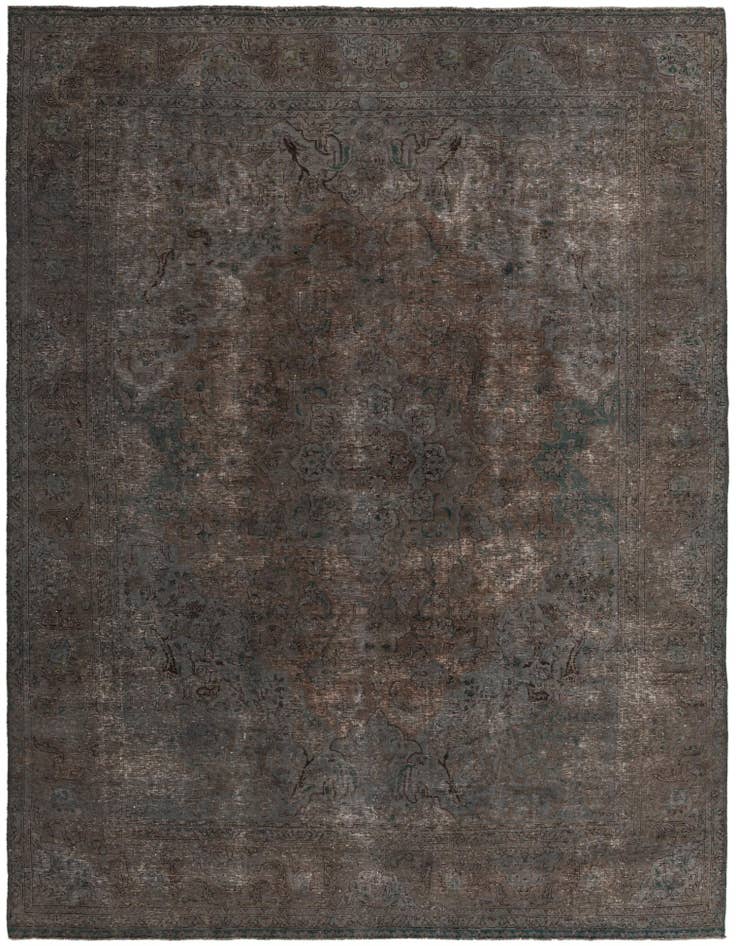Detail image of 9' 5 x 12' 5 Hand Knotted Ultra Vintage Persian Wool Rug