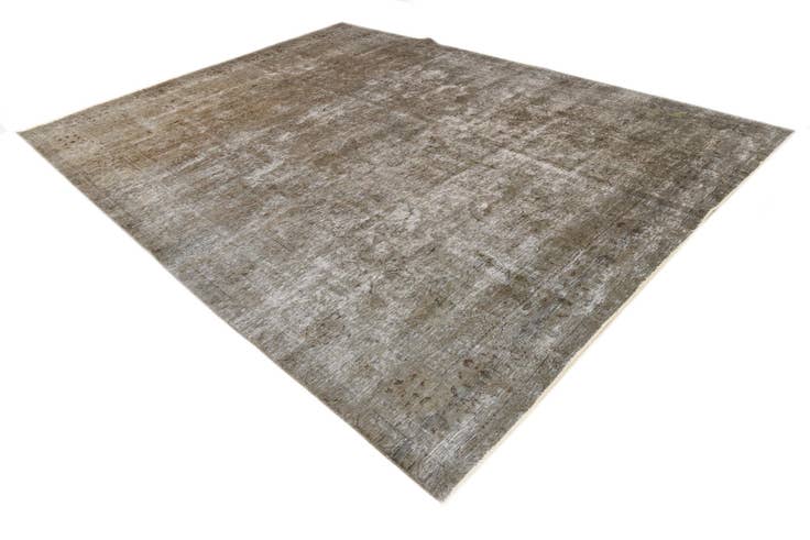 Detail image of 9' 10 x 13' Hand Knotted Ultra Vintage Persian Wool Rug