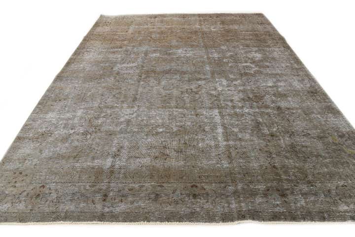 9' 10 x 13' Hand Knotted Ultra Vintage Persian Wool Rug