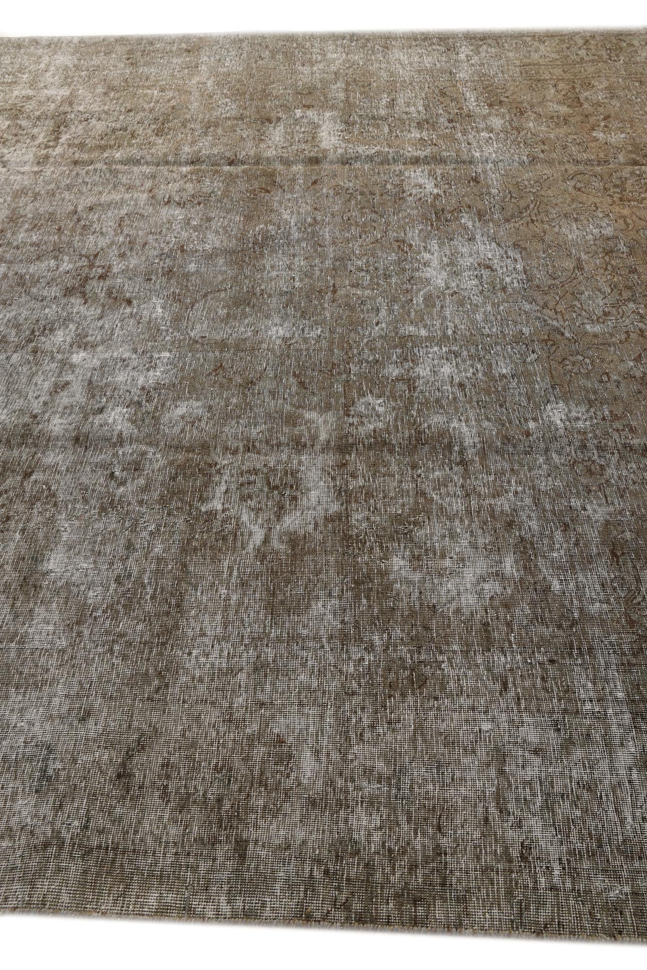 9' 10 x 13' Hand Knotted Ultra Vintage Persian Wool Rug