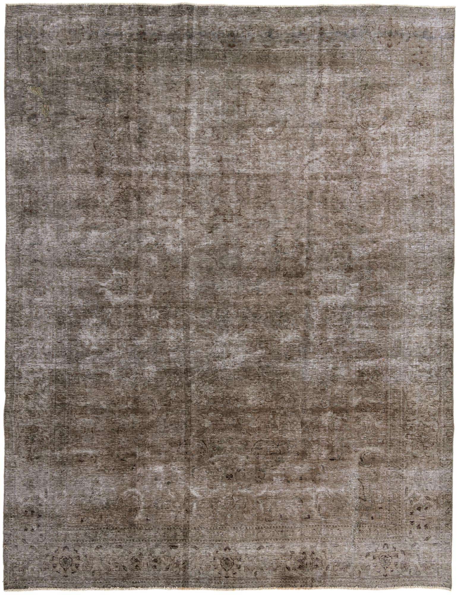 9' 10 x 13' Hand Knotted Ultra Vintage Persian Wool Rug