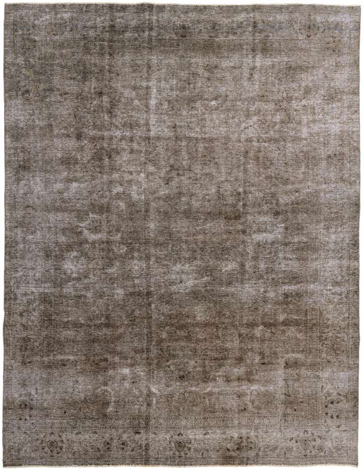 9' 10 x 13' Hand Knotted Ultra Vintage Persian Wool Rug