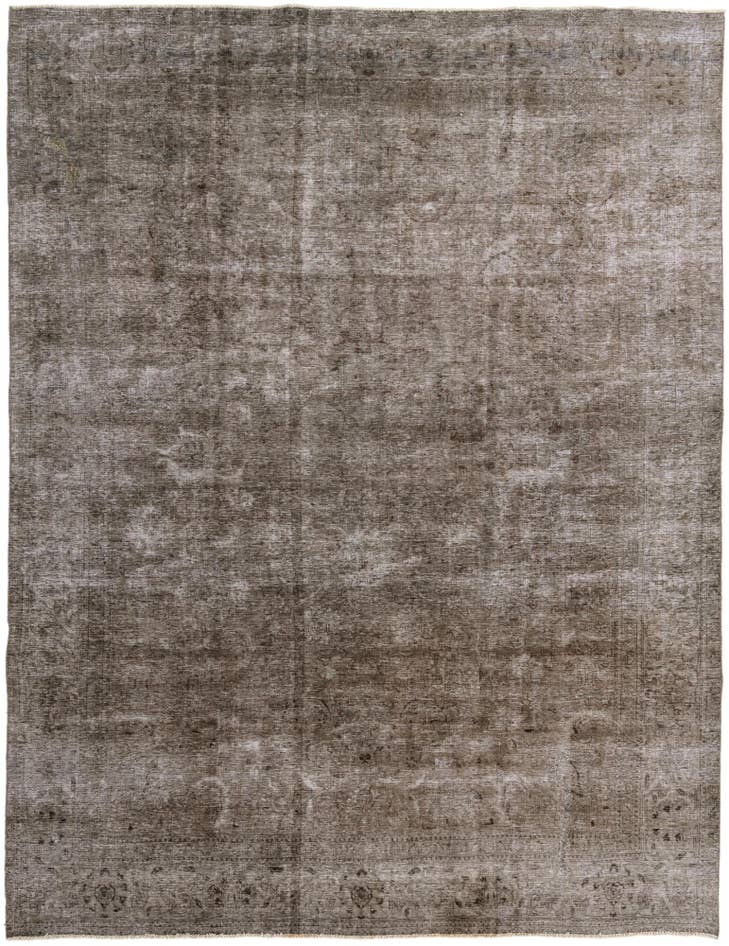 Detail image of 9' 10 x 13' Hand Knotted Ultra Vintage Persian Wool Rug