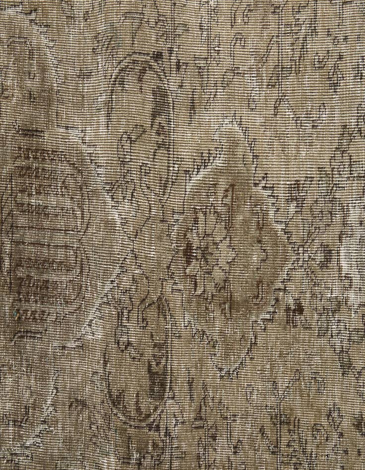 Detail image of 9' 8 x 13'  Hand Knotted Ultra Vintage Persian Wool Rug