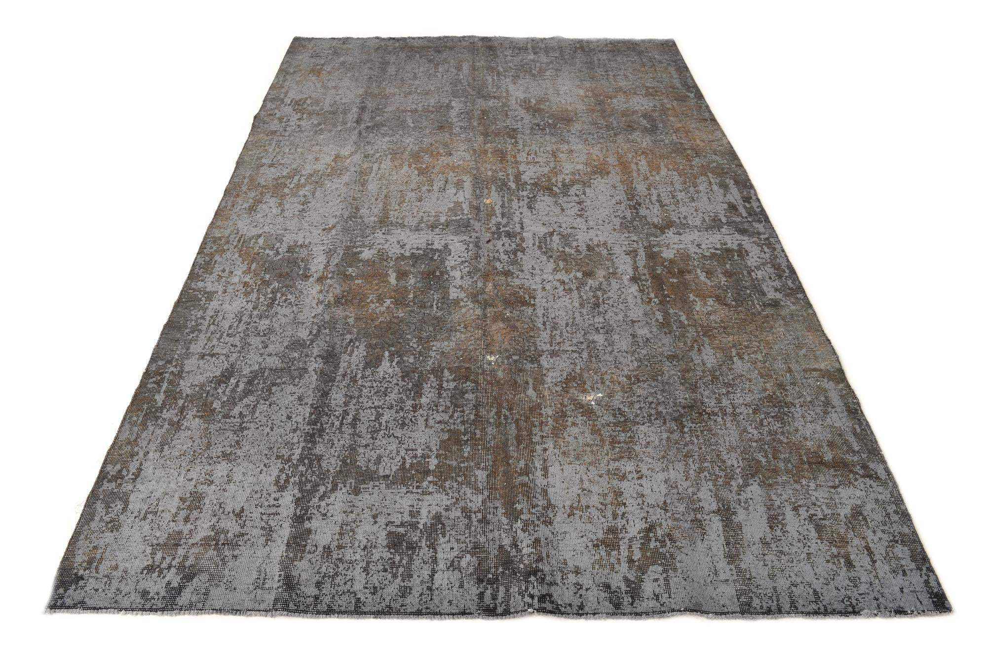 5' 9 x 9' Hand Knotted Ultra Vintage Persian Wool Rug