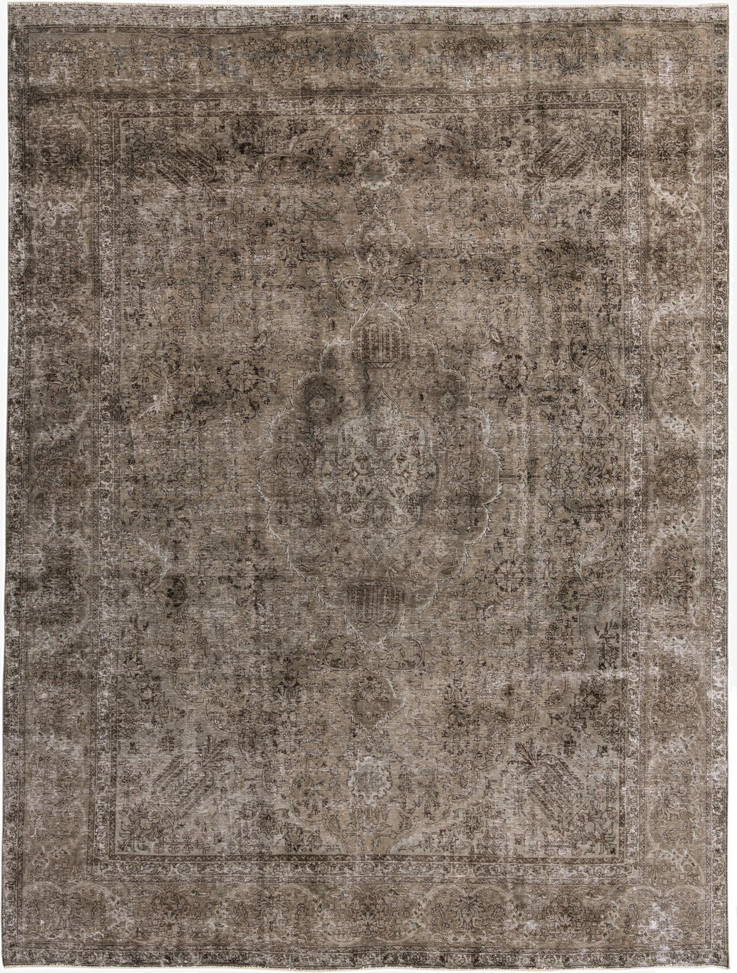 9' 8 x 13'  Hand Knotted Ultra Vintage Persian Wool Rug