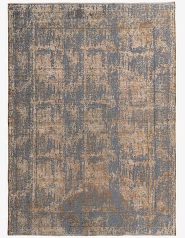 9' 4 x 13' Hand Knotted Ultra Vintage Persian Wool Rug