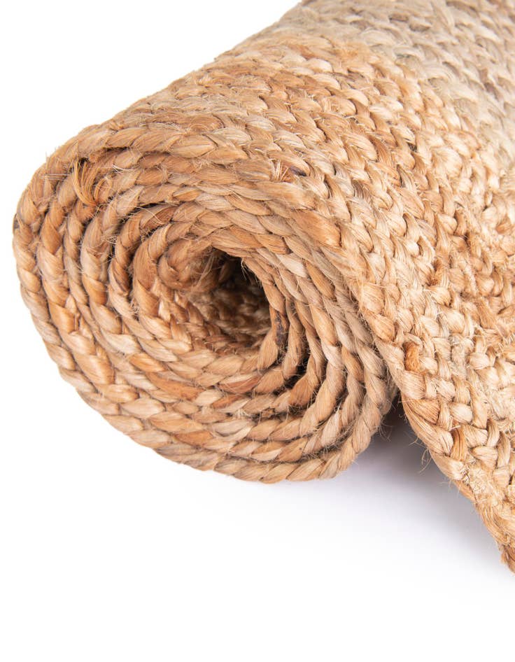 Detail image of 7' 10 x 7' 10 Handmade Braided Jute Round Rug