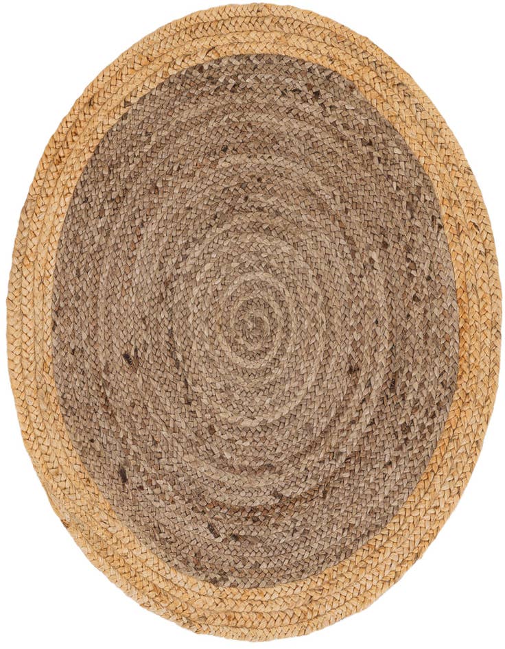 Detail image of 3' 3 x 3' 3  Hand Braided Jute Round Rug