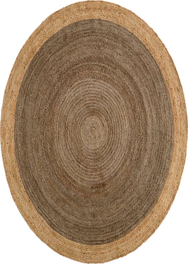 7' 10 x 7' 10 Handmade Braided Jute Round Rug