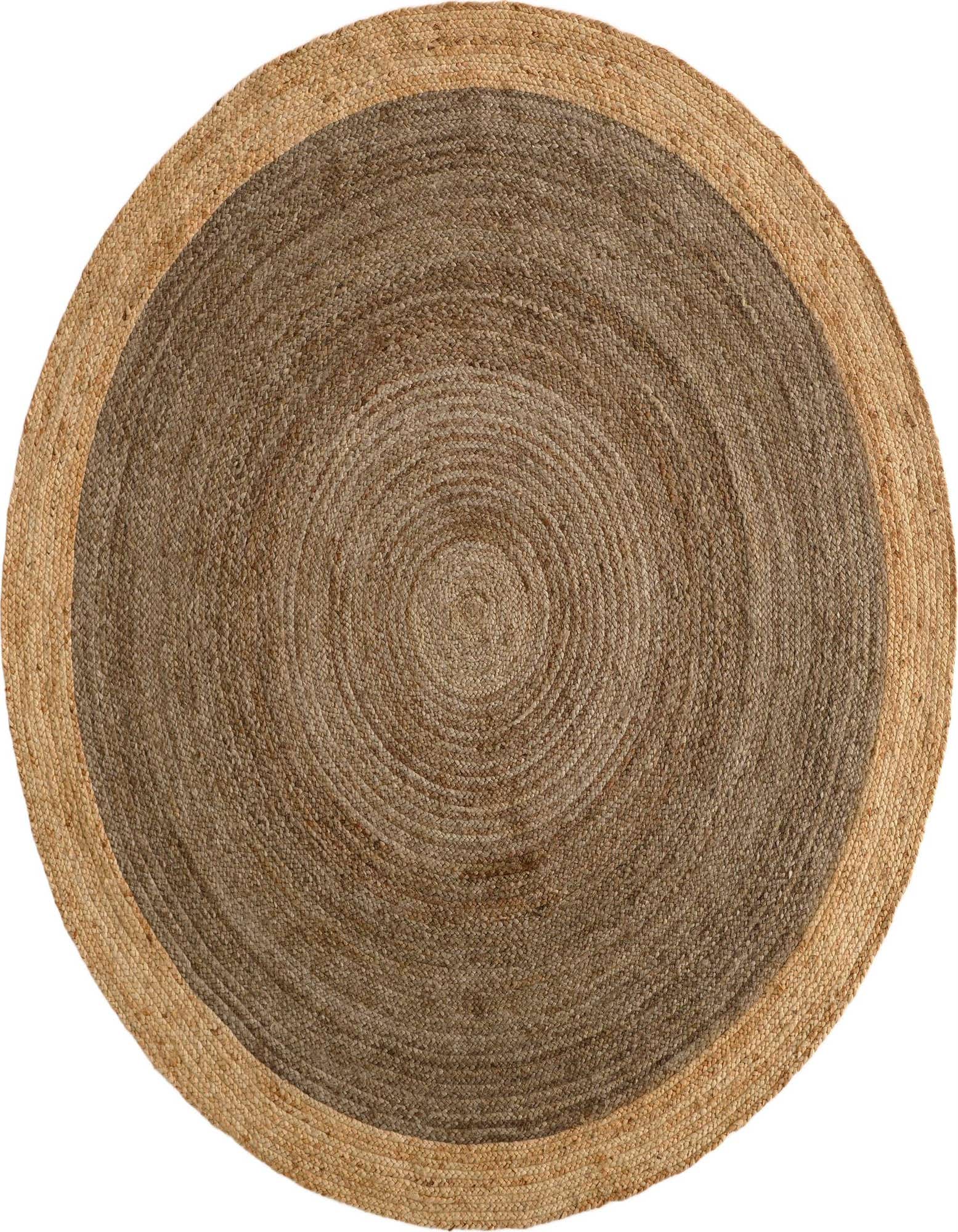 7' 10 x 7' 10 Handmade Braided Jute Round Rug