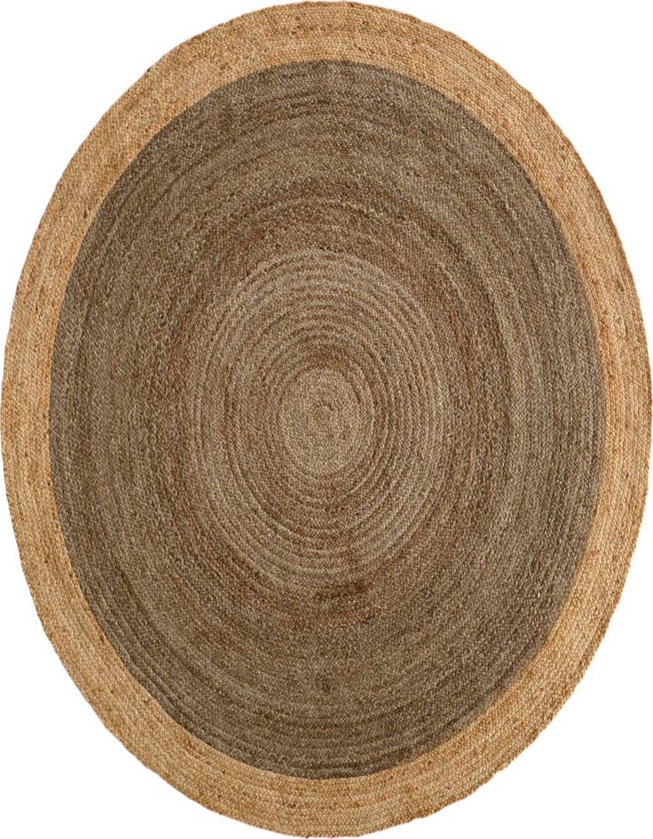 Detail image of 7' 10 x 7' 10 Handmade Braided Jute Round Rug