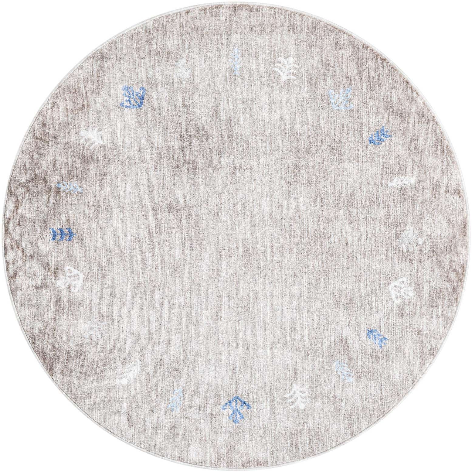 5' 3 x 5' 3 Gabbeh Round Rug