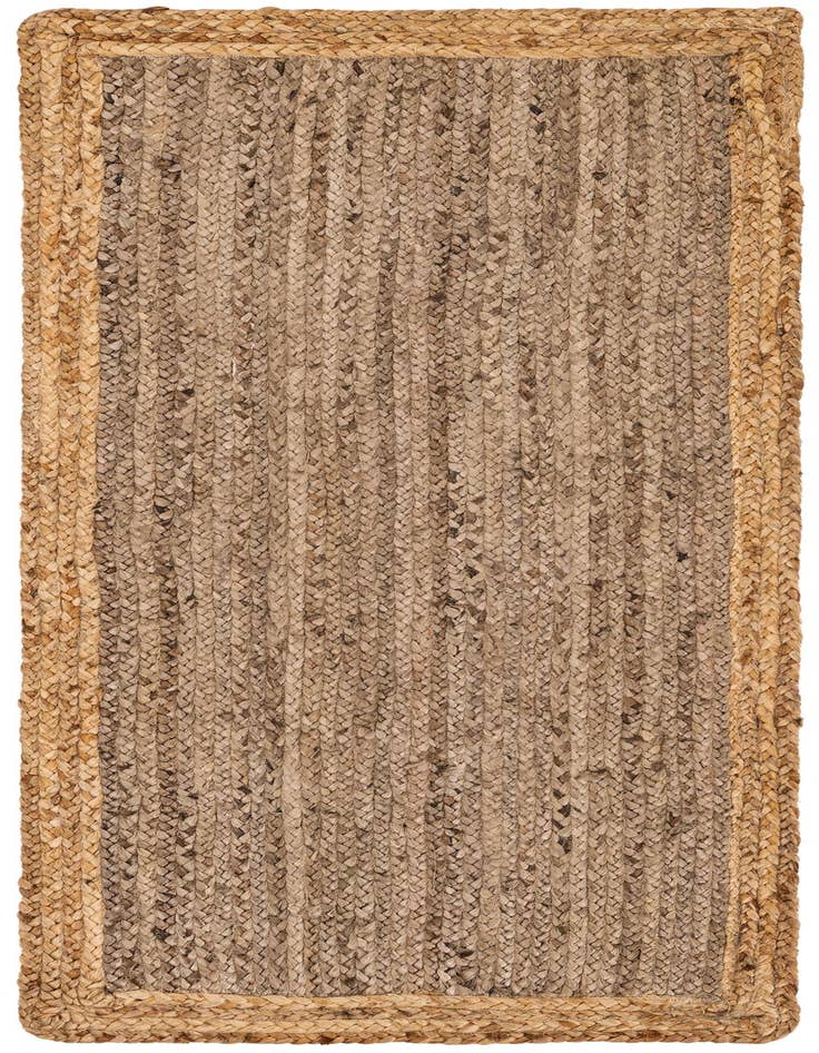 Detail image of 2' x 5' 1  Hand Braided Jute Runner Rug