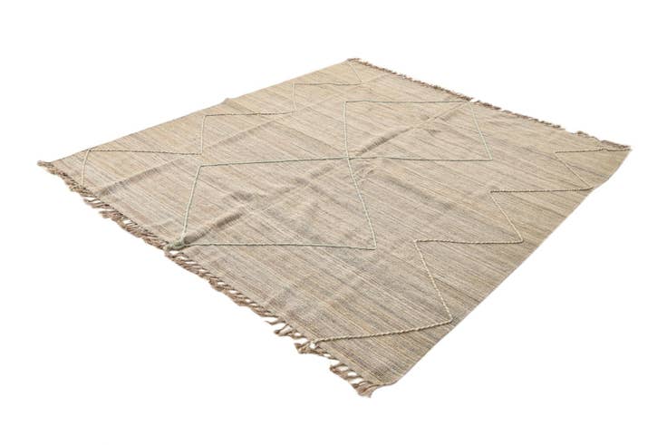 Detail image of 6' 6 x 7' Hand Knotted Moroccan Wool Square Rug