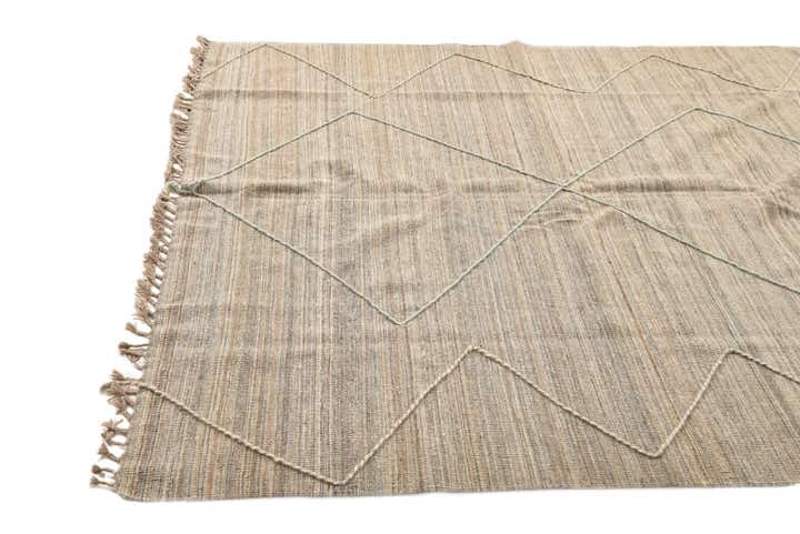 6' 6 x 7' Hand Knotted Moroccan Wool Square Rug