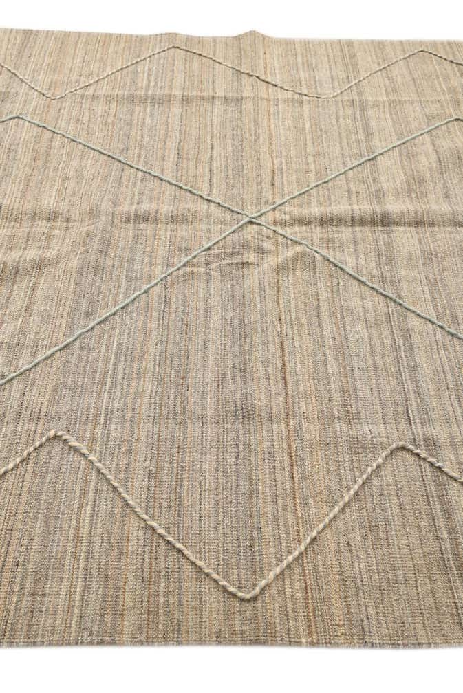 6' 6 x 7' Hand Knotted Moroccan Wool Square Rug