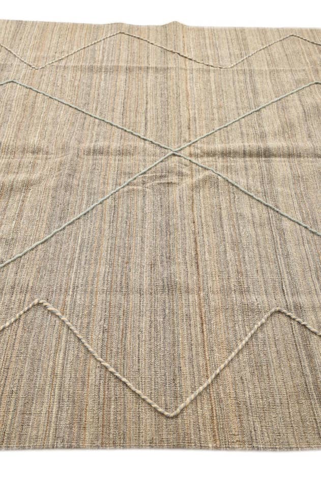 Detail image of 6' 6 x 7' Hand Knotted Moroccan Wool Square Rug