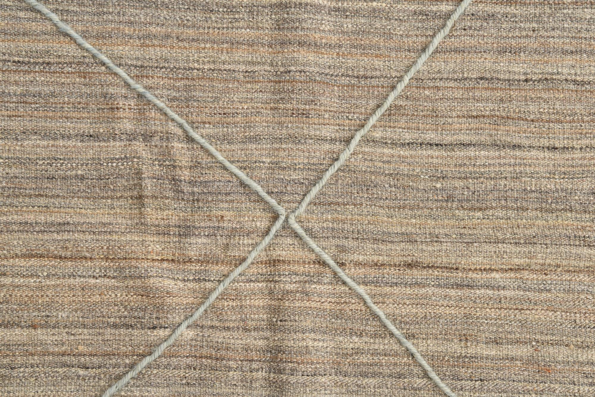 6' 6 x 7' Hand Knotted Moroccan Wool Square Rug