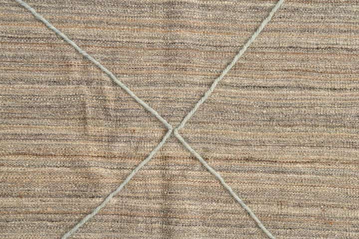 6' 6 x 7' Hand Knotted Moroccan Wool Square Rug