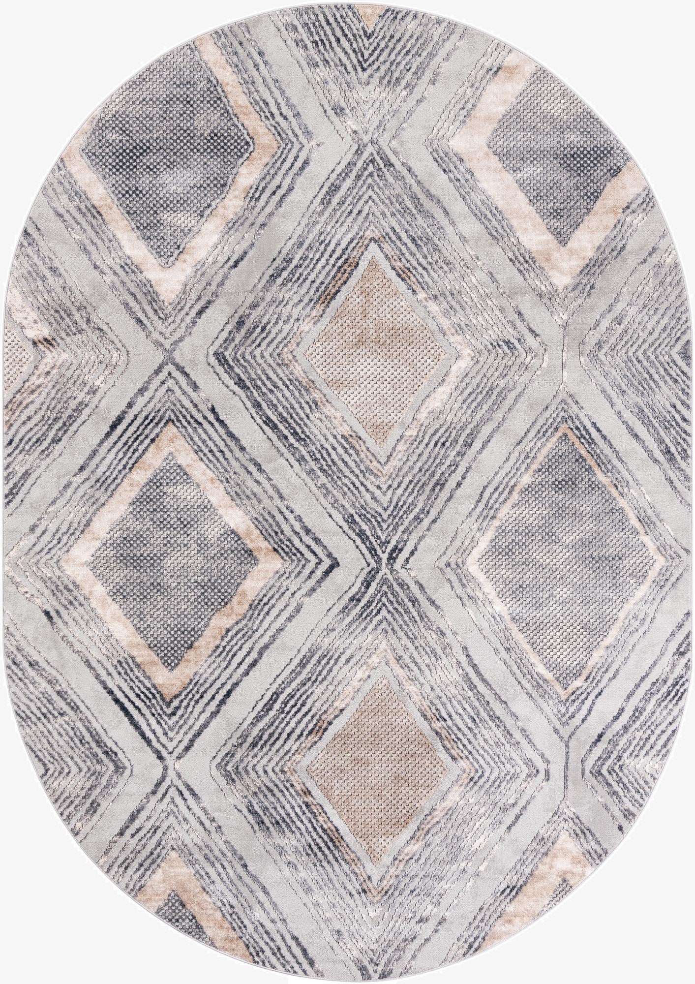 7' 1 x 10' Caspian Oval Rug