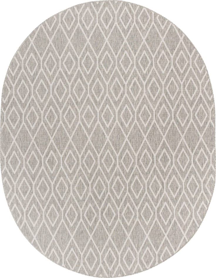 Detail image of 7' 10 x 10' Easy-Clean Jill Zarin Turks and Caicos Indoor / Outdoor Oval Rug