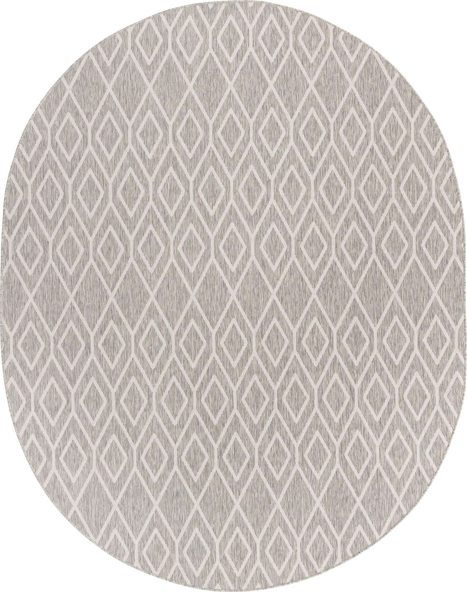 7' 10 x 10' Easy-Clean Jill Zarin Turks and Caicos Indoor / Outdoor Oval Rug
