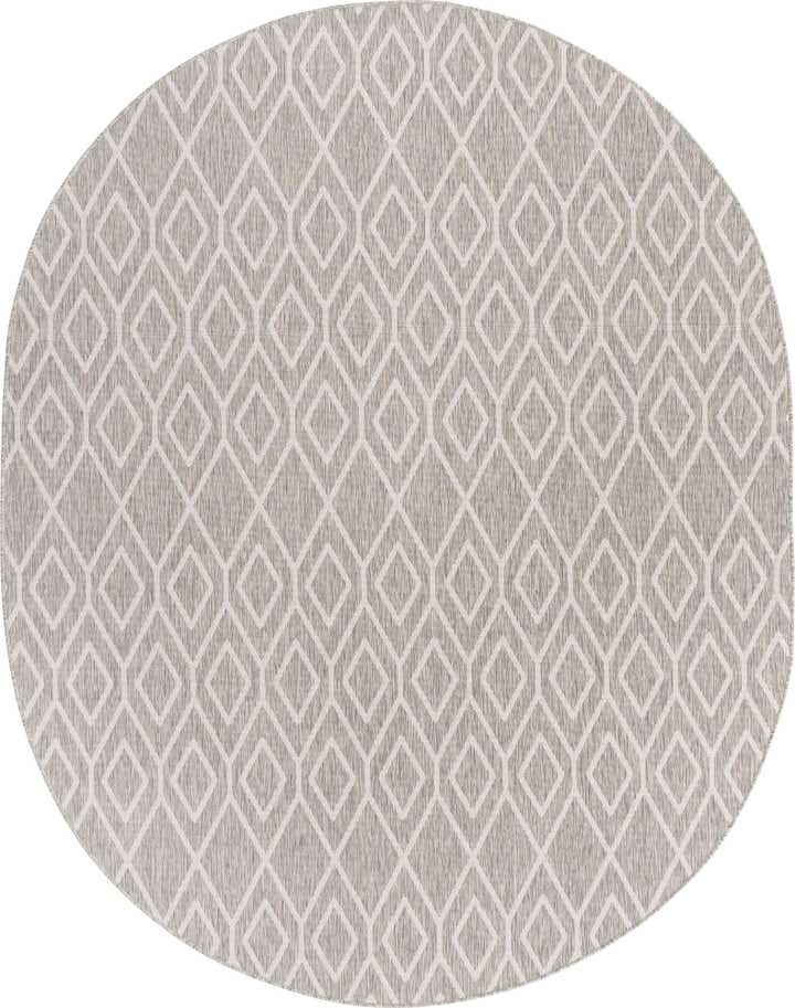 7' 10 x 10' Easy-Clean Jill Zarin Turks and Caicos Indoor / Outdoor Oval Rug