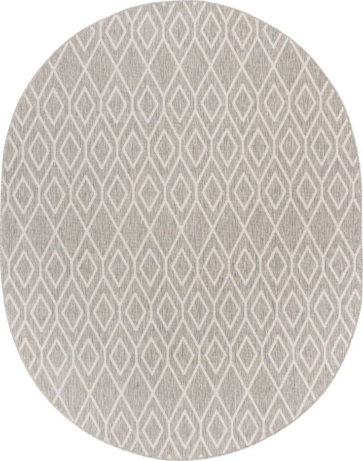 Detail image of 7' 10 x 10' Easy-Clean Jill Zarin Turks and Caicos Indoor / Outdoor Oval Rug