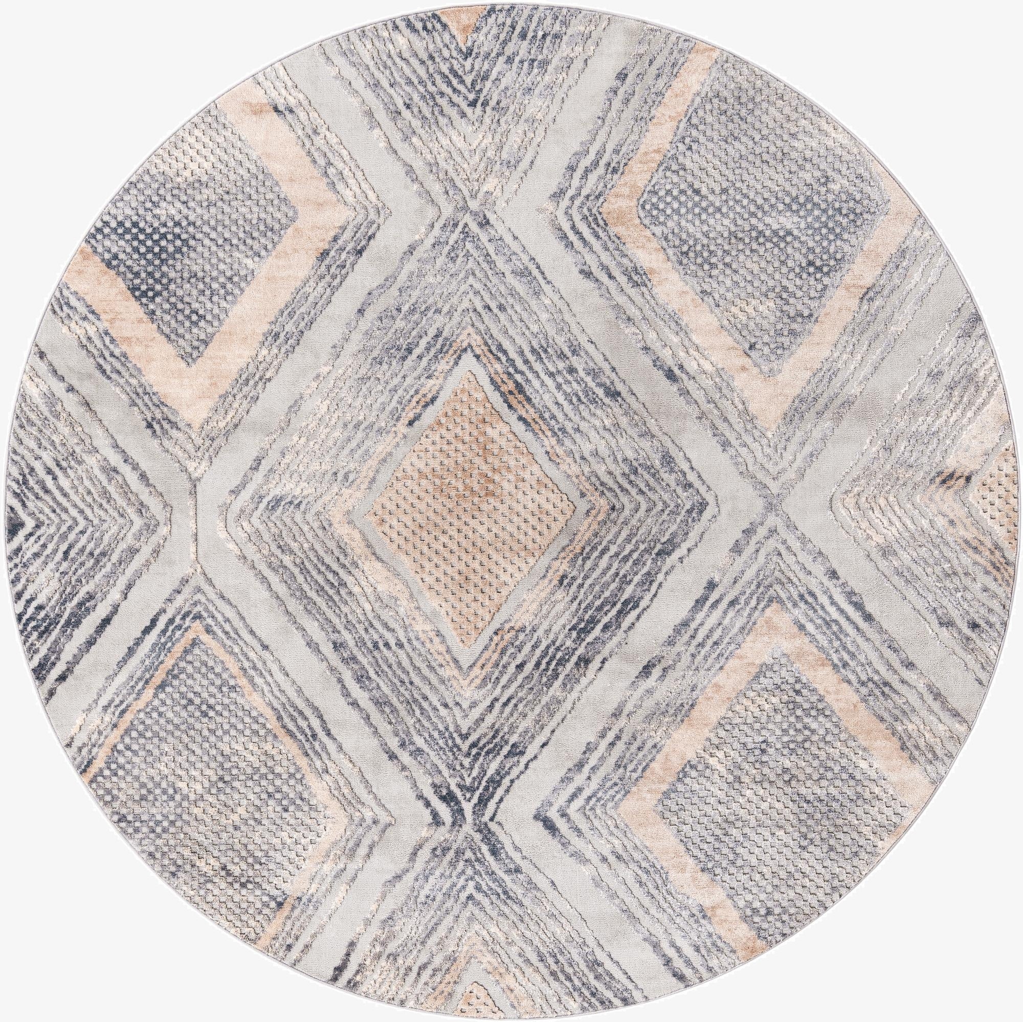 7' 10 x 7' 10 Caspian Round Rug