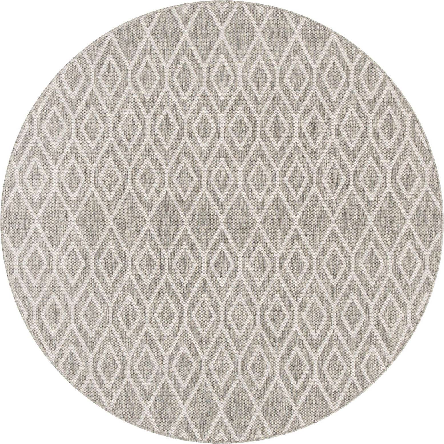 7' x 7' Easy-Clean Jill Zarin Turks and Caicos Indoor / Outdoor Round Rug
