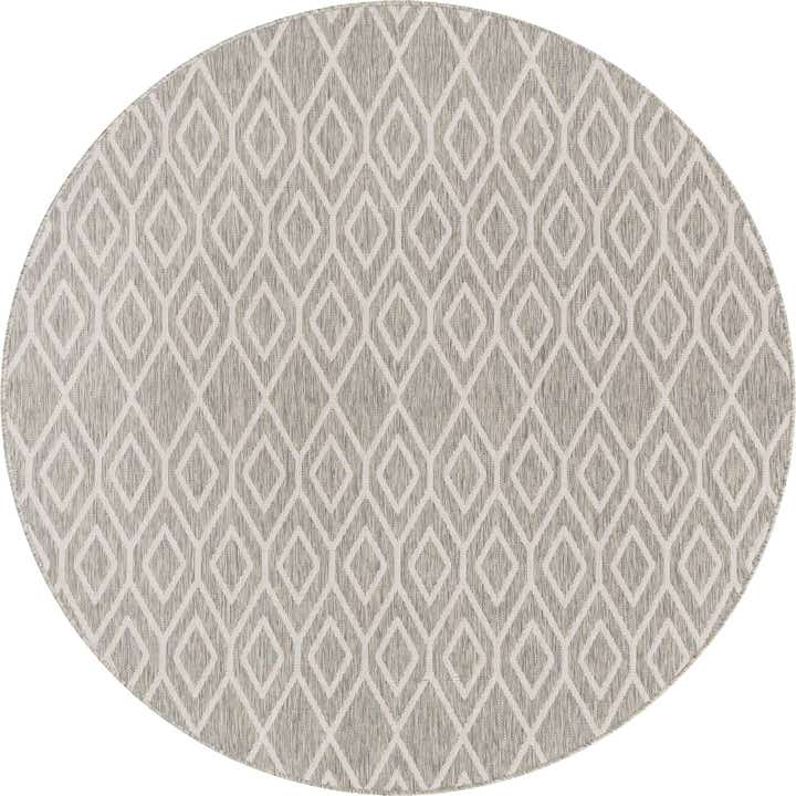 7' x 7' Easy-Clean Jill Zarin Turks and Caicos Indoor / Outdoor Round Rug