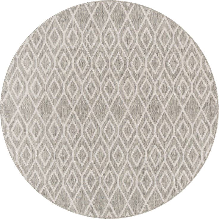 Detail image of 7' x 7' Easy-Clean Jill Zarin Turks and Caicos Indoor / Outdoor Round Rug