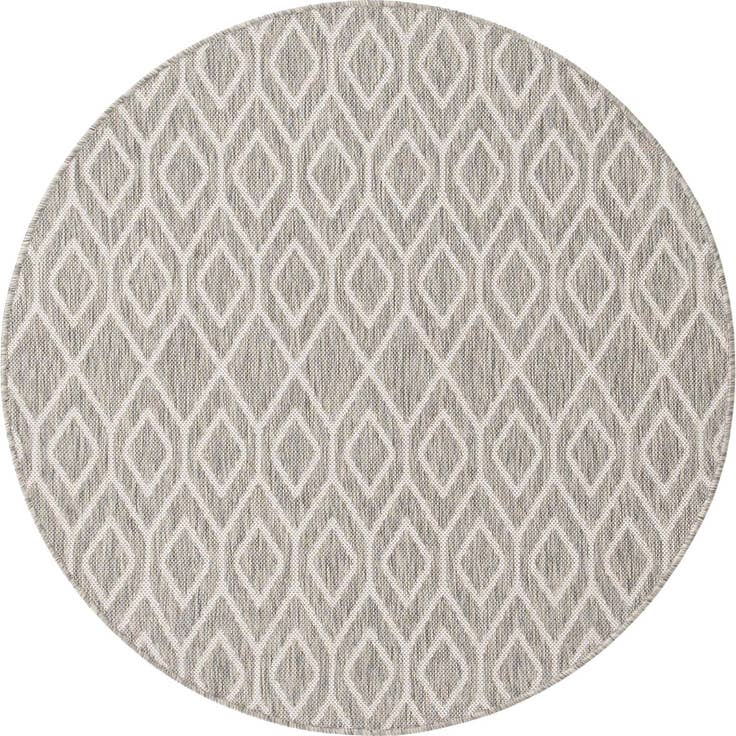 Detail image of 4' x 4' Easy-Clean Jill Zarin Turks and Caicos Indoor / Outdoor Round Rug
