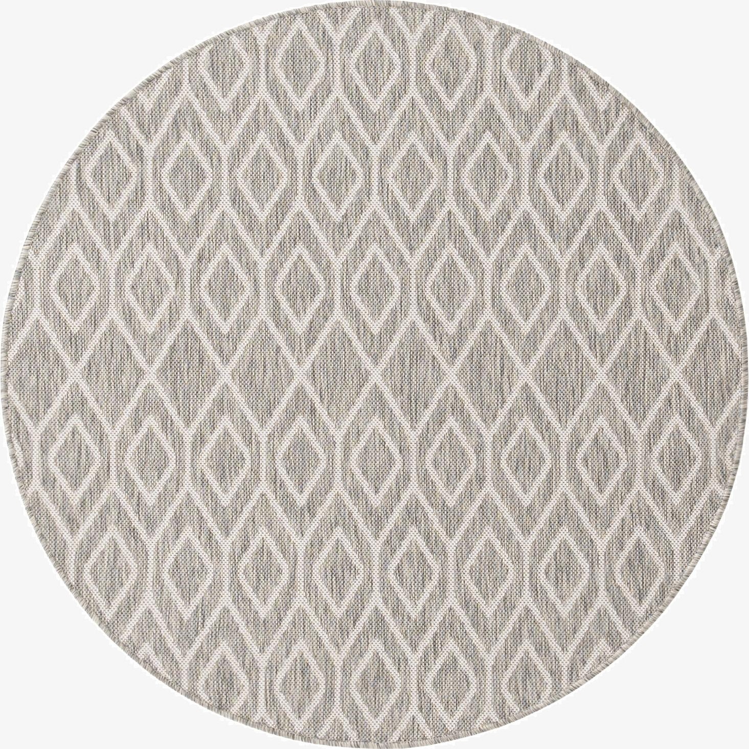Primary image 4' x 4'  Washable Jill Zarin Turks and Caicos Indoor / Outdoor Round Rug