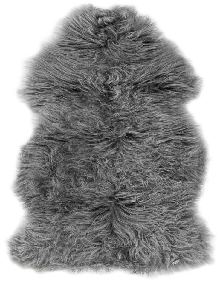 Detail image of 1' 10 x 3' Natural Sheepskin Freeform Rug