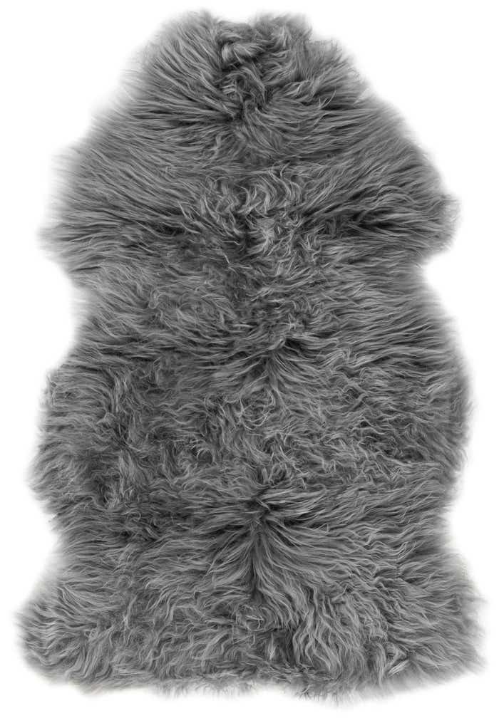 1' 10 x 3' Natural Sheepskin Freeform Rug