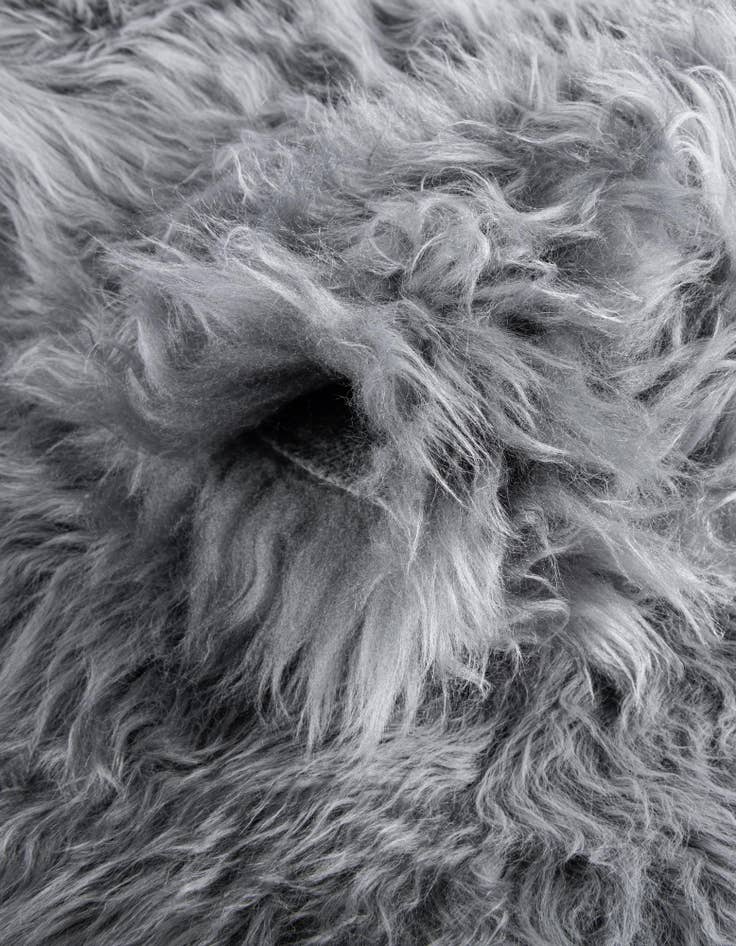 Detail image of 1' 10 x 6' Natural Sheepskin Freeform Rug