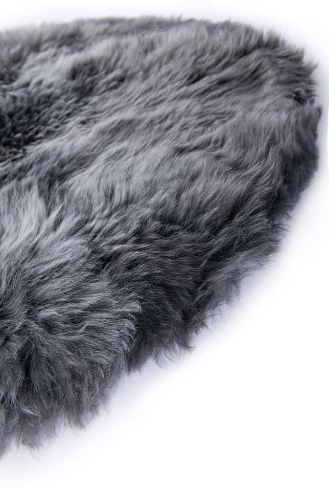 1' 10 x 6' Natural Sheepskin Freeform Rug