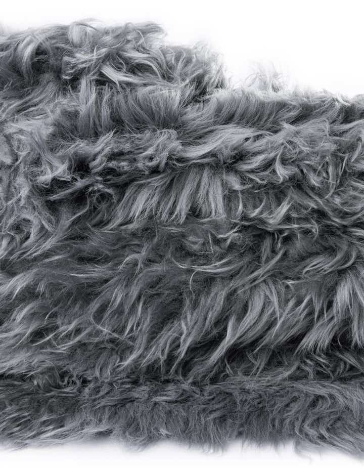 1' 10 x 6' Natural Sheepskin Freeform Rug