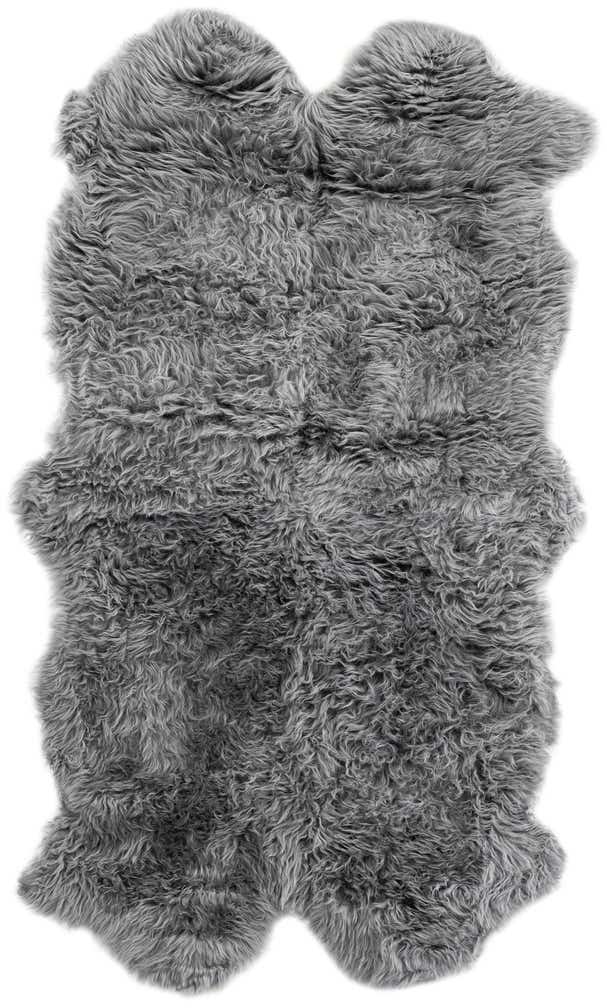 3' 3 x 6' Natural Sheepskin Freeform Rug