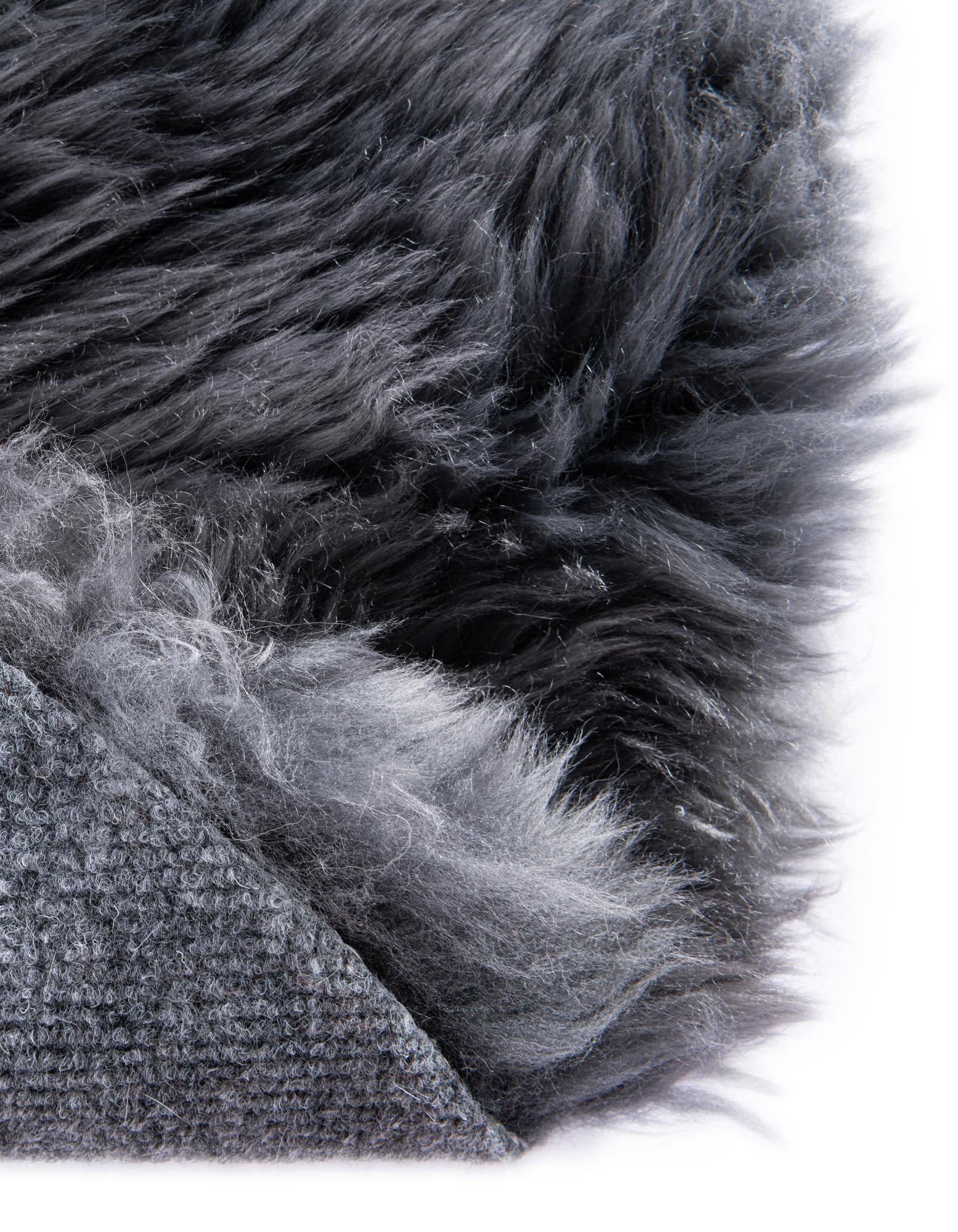 1' 10 x 3' Natural Sheepskin Freeform Rug